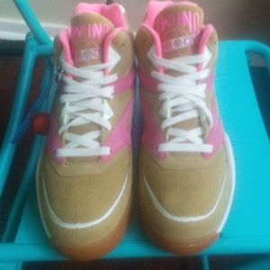 Ewing khaki and pink men's shoes size us12